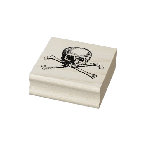 Rubber stamp with vintage jolly Roger