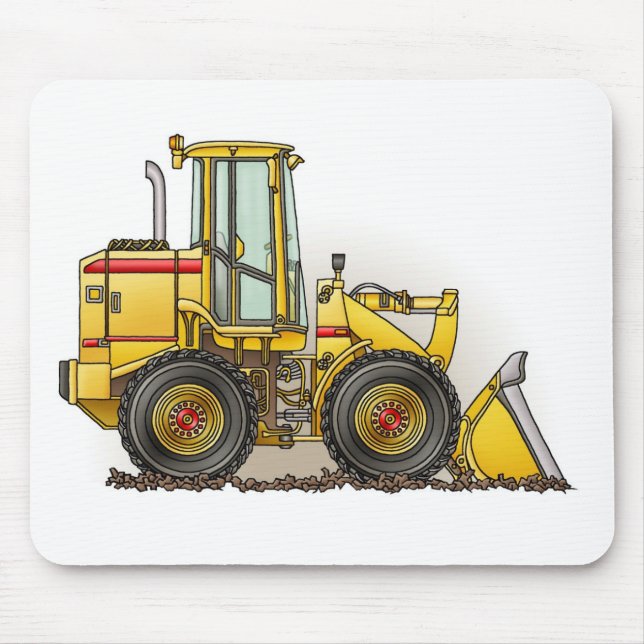 Rubber Tire Loader Construction Equipment Mouse Pad (Front)