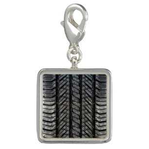 Rubber Tire Style Automotive Texture Charm