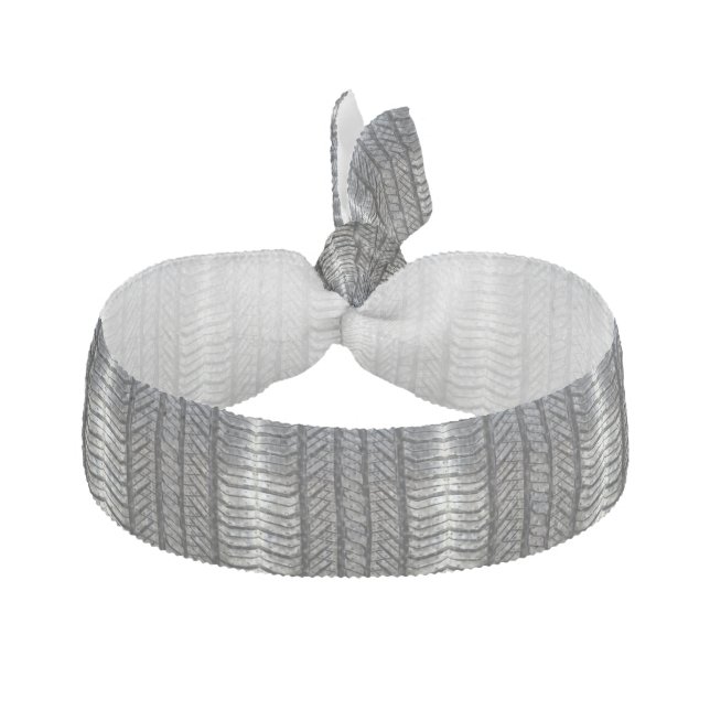 Rubber Tire Style Automotive Texture Hair Tie (Front)