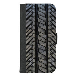 Rubber Tire Style Automotive Texture iPhone 8/7 Plus Wallet Case