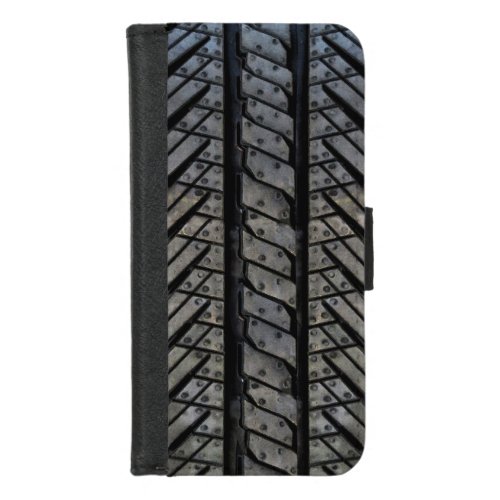 Rubber Tire Style Automotive Texture iPhone 87 Wallet Case