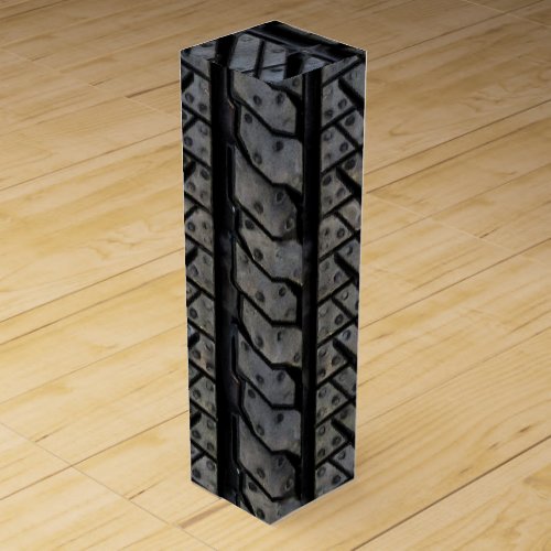 Rubber Tire Style Automotive Texture Wine Gift Box