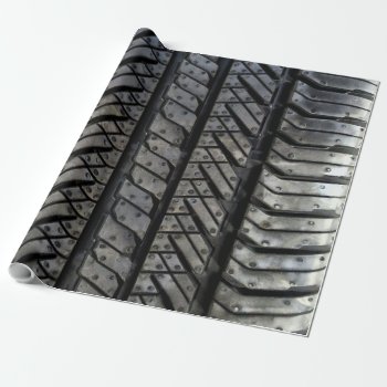 Rubber Tire Style Automotive Texture Wrapping Paper by AmericanStyle at Zazzle
