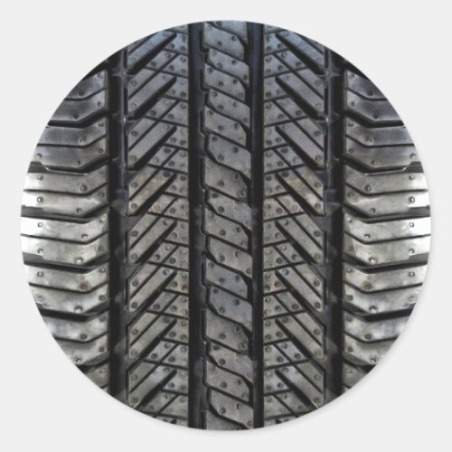 Rubber Tire Thread Automotive Style Decor Classic Round Sticker