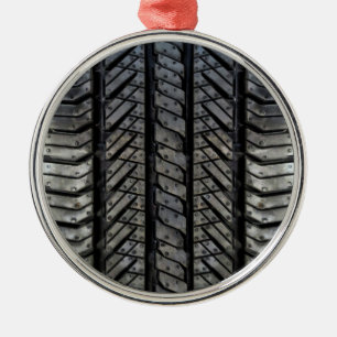 Rubber Tire Thread Automotive Style Decor Metal Ornament