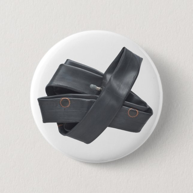 Rubber Tire Tube with Patches Button (Front)