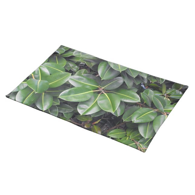 Rubber Tree Closeup Placemat (On Table)