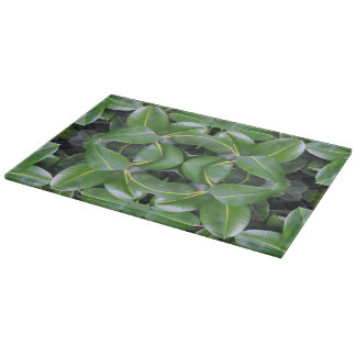 Rubber Tree Pattern Cutting Board