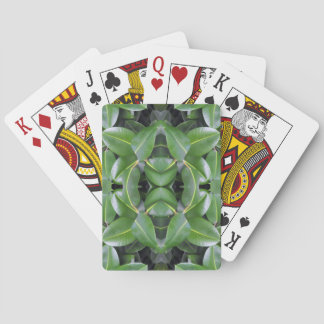 Rubber Tree Pattern Poker Cards