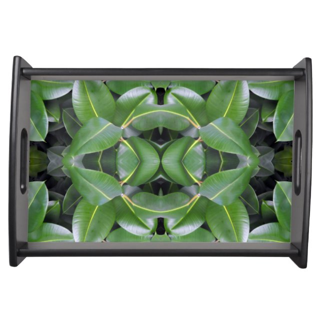 Rubber Tree Pattern Serving Tray (Front)