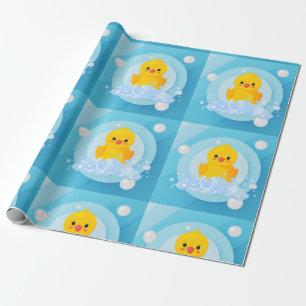 rubber yellow duck wrapping paper