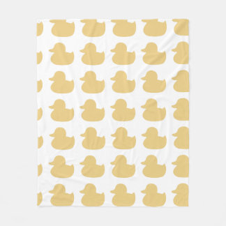 Rubber Yellow Ducky Design Fleece Blanket