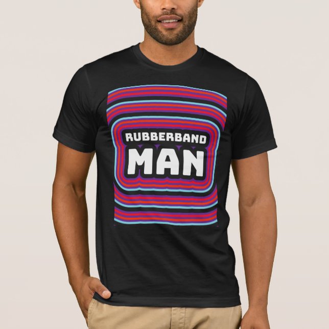 RUBBERBAND MAN MENS 1970S BIRTHDAY T-SHIRTS (Front)