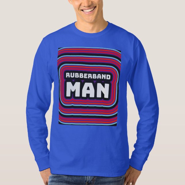 RUBBERBAND MAN MENS RETRO 1970S T-SHIRTS (Front)