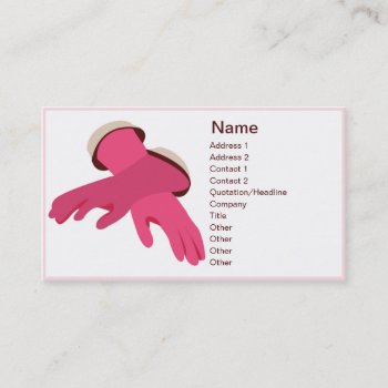Rubbergloves - Business Business Card by ZazzleProfileCards at Zazzle