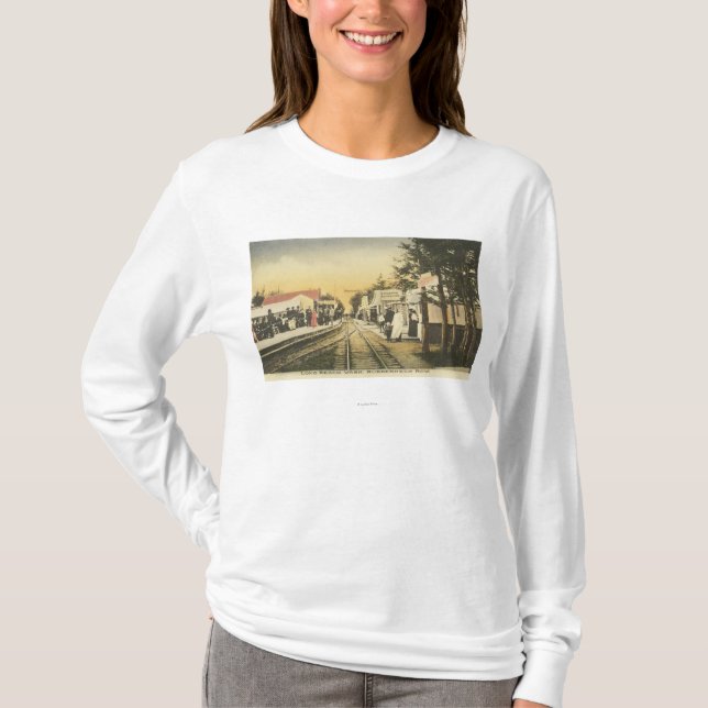 Rubberneck Row Railroad View T-Shirt (Front)