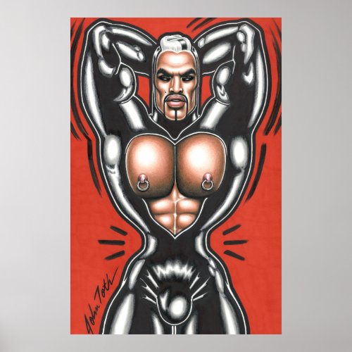 Rubberwear at the Gym Poster