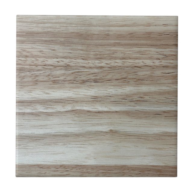Rubberwood Wood Grain  Ceramic Tile (Front)