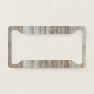 Rubberwood Wood Grain License Plate Frame