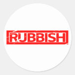 Rubbish Stamp Classic Round Sticker