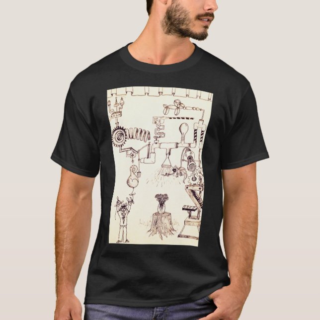 Rube goldberg doodle Classic T-Shirt (Front)