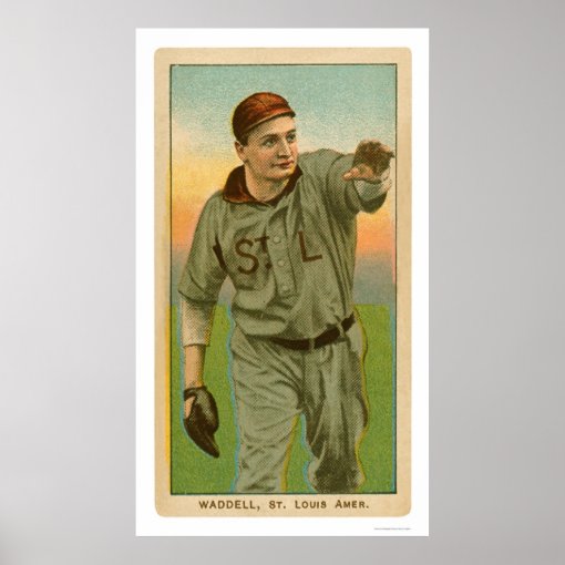 Rube Waddell Baseball 1909 Poster Zazzle