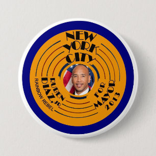 Ruben Diaz, Jr. NYC Mayor 2013 Button