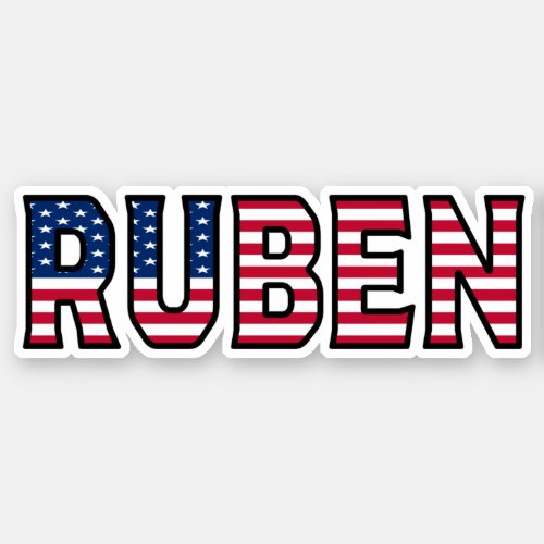 Ruben Name First Name USA Sticker Stickerset