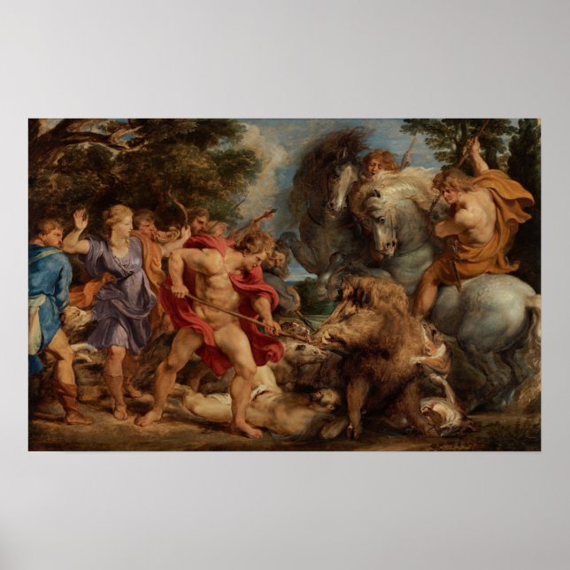 Rubens - Calydonian Boar Hunt Poster (Front)