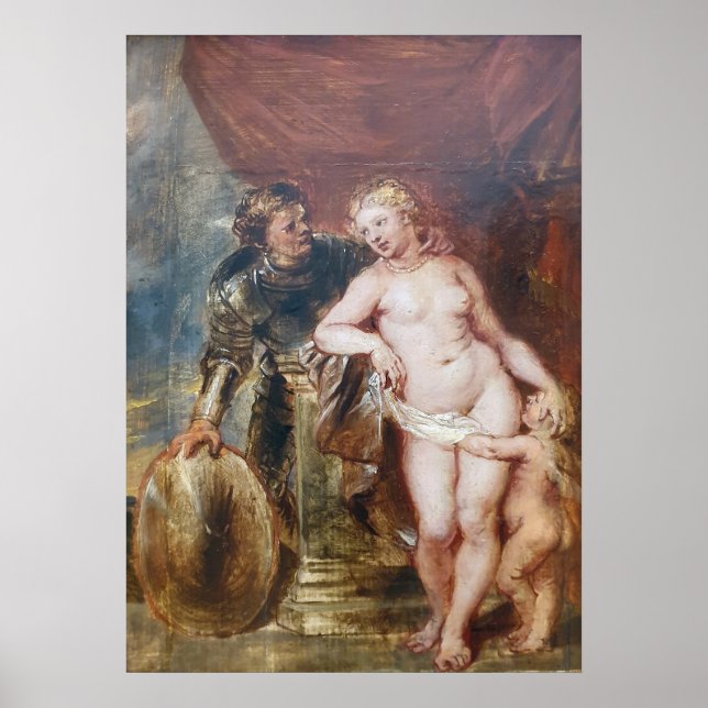 Rubens – Mars, Venus & Cupid  Poster (Front)