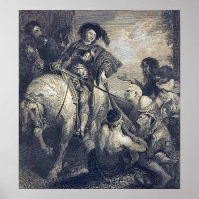 Rubens - St Martin Dividing His Cloak Poster (Front)