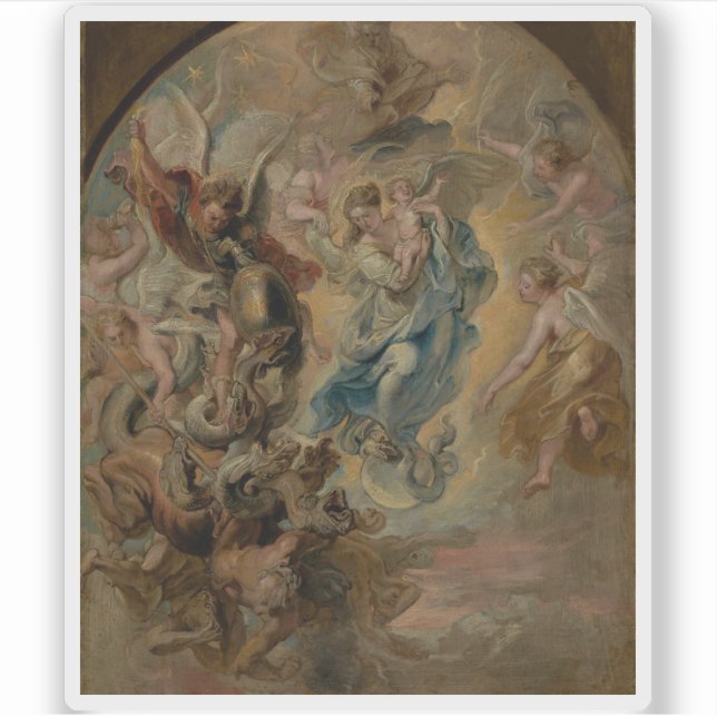 Rubens - The Virgin as the Woman of the Apocalypse Sticker (Front)
