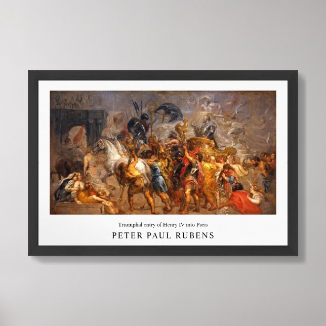 Rubens Triumphal entry of Henry IV into Paris Framed Art (Framed Front)