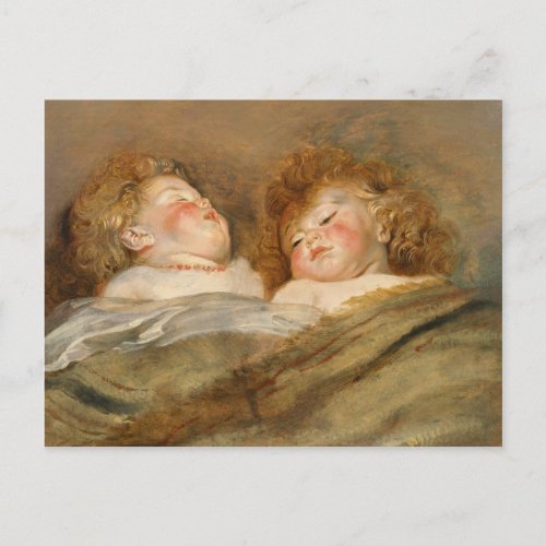 Rubens Two sleeping children CC0729 Postcard