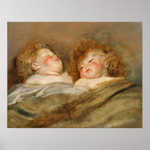 Rubens - Two Sleeping Children Poster