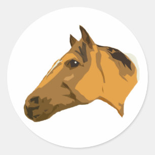 Rubicon the Paint Horse Classic Round Sticker