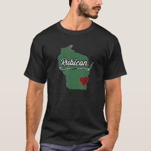 RUBICON  Wisconsin WI USA  City State Souvenir T-Shirt