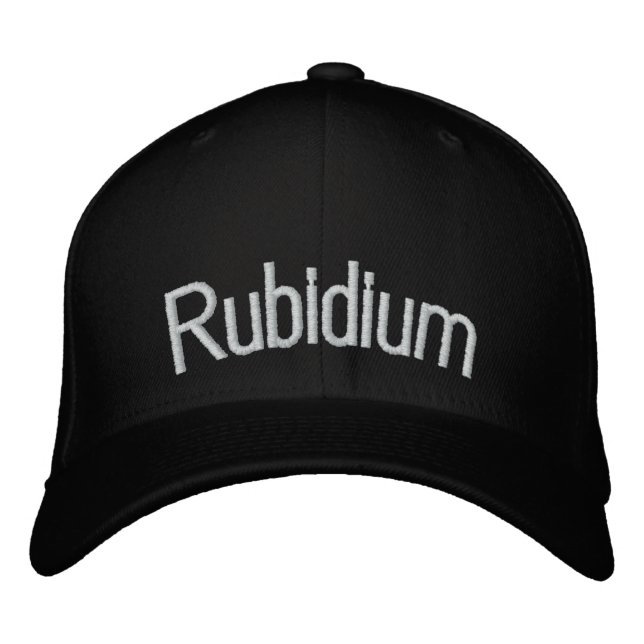 Rubidium Embroidered Baseball Hat (Front)