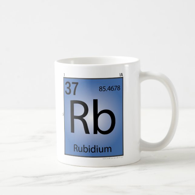 Rubidium (Rb) Element Mug (Right)