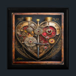 Rubies And Gears Heart Steampunk Series Gift Box<br><div class="desc">You are viewing The Lee Hiller Photography Art and Designs Collection of Home and Office Decor,  Apparel,  Gifts and Collectibles. The Designs include Lee Hiller Photography and Mixed Media Digital Art Collection http://LeeHiller.com</div>