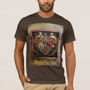 Rubies And Gears Heart Steampunk Series T-Shirt