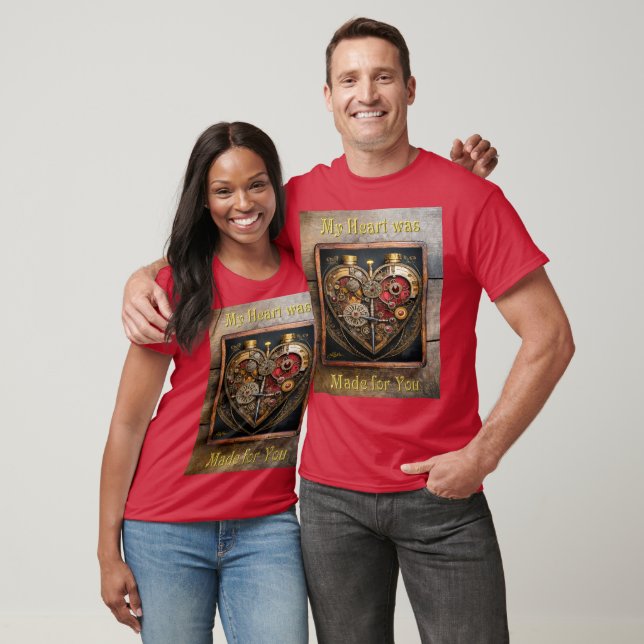 Rubies And Gears Heart Steampunk Series T-Shirt (Unisex)