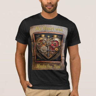 Rubies And Gears Heart Steampunk Series T-Shirt