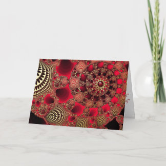 Rubies & Gold Christmas Card