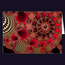 Rubies & Gold Christmas Card