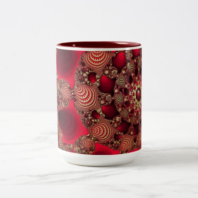 Rubies & Gold Mug (Center)