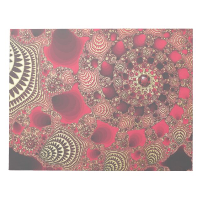 Rubies & Gold Notepad (Front)