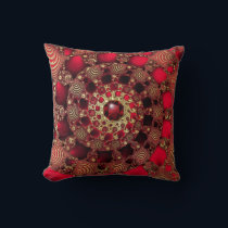 Rubies & Gold Pillow