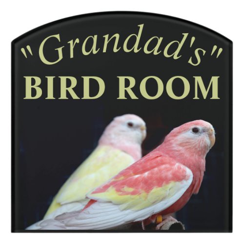 Rubino Bourkes Parakeet Door Sign